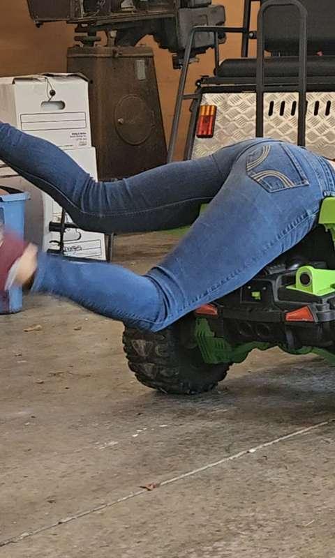Stuck Headfirst In Runaway Motor Vehicle 