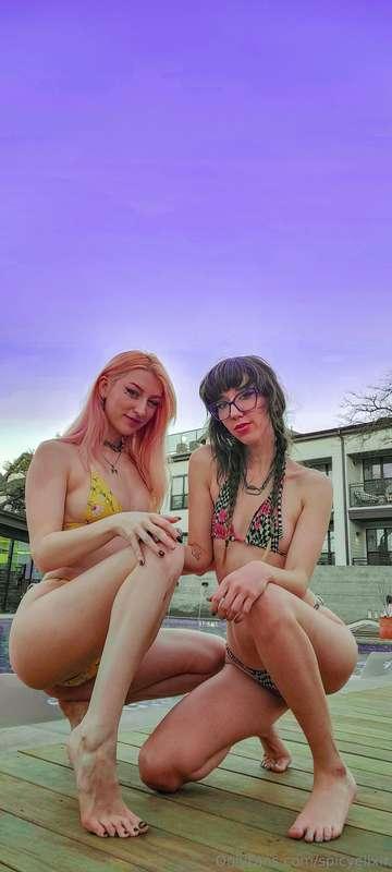 Pool with sunny was fun 😎
