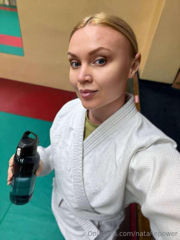 I’m feeling ready to kick some ass! 🥋👊 Who’s brave enough to..