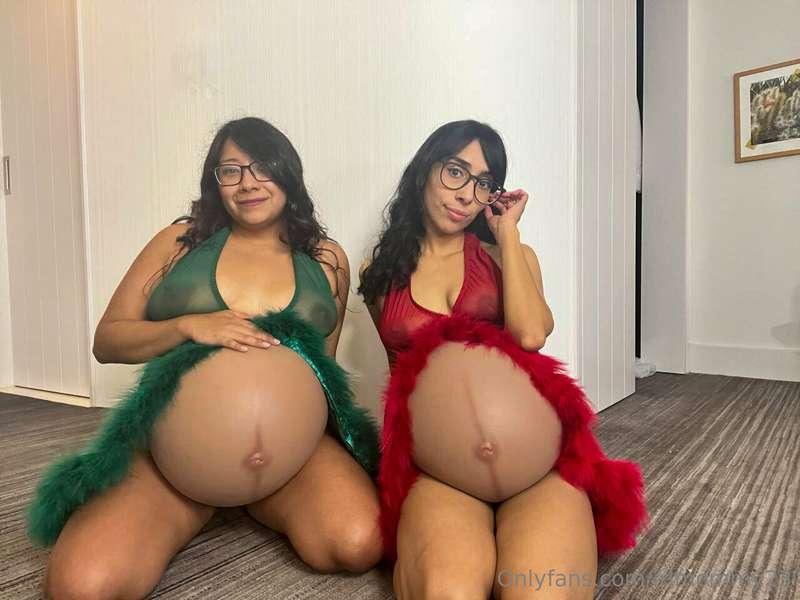 Pregnant Girl girl fun! Merry Christmas 🎄 you filthy animals..