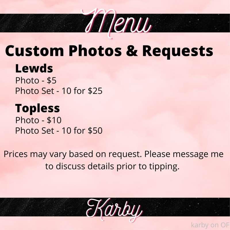 Excited to reveal my tip menu! Please reach out with any que..