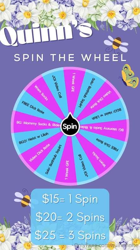 MARCH SPIN THE WHEELHEY FREAK! YEAH YOU!!!!! its gettin clos..