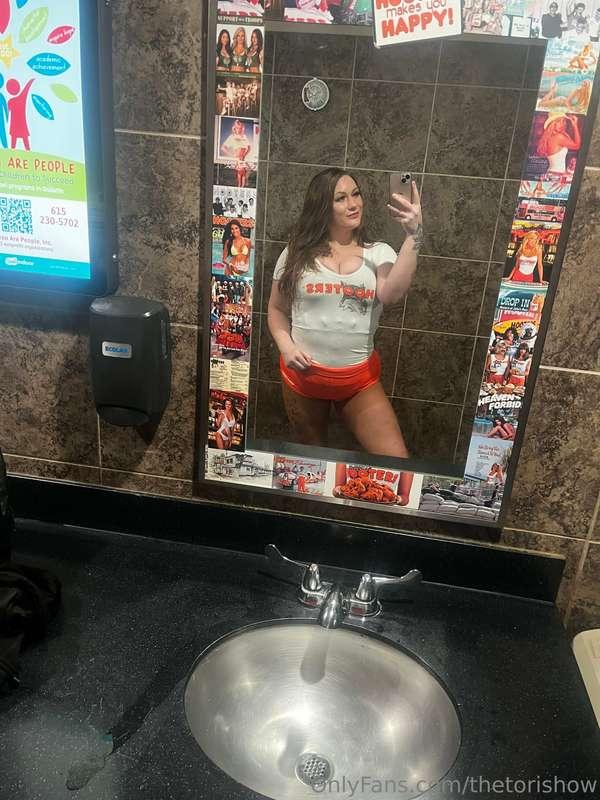 Say hi to the new hooters girl!!