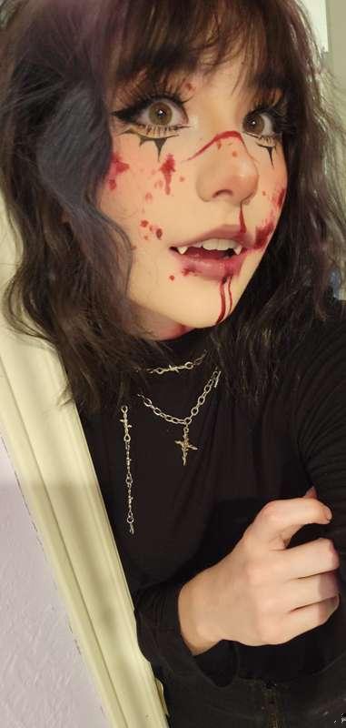 blood makeup look