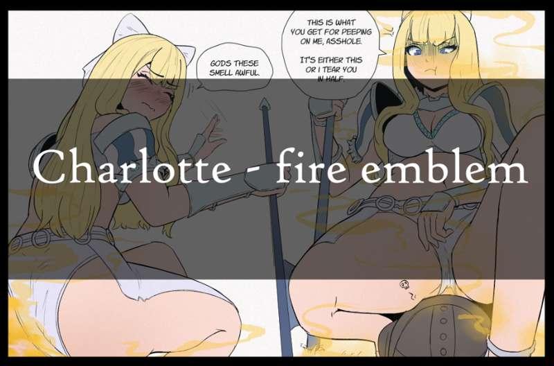 Request: Charlotte farting on soldier (+ pantypoop version)