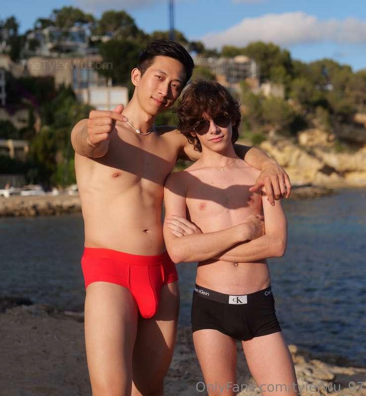 Nani and Tyler at the nude beach, swipe for nudes ;PPS only ..