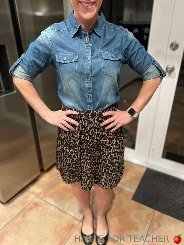 Skirt and panties match 😏!!!