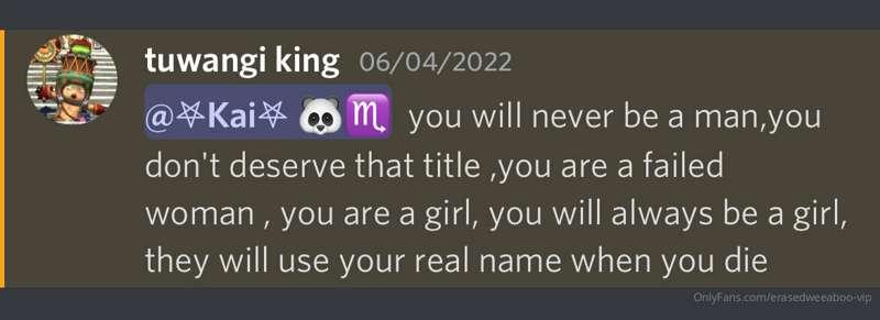 I’m non binary but even seeing comments like this in my disc..