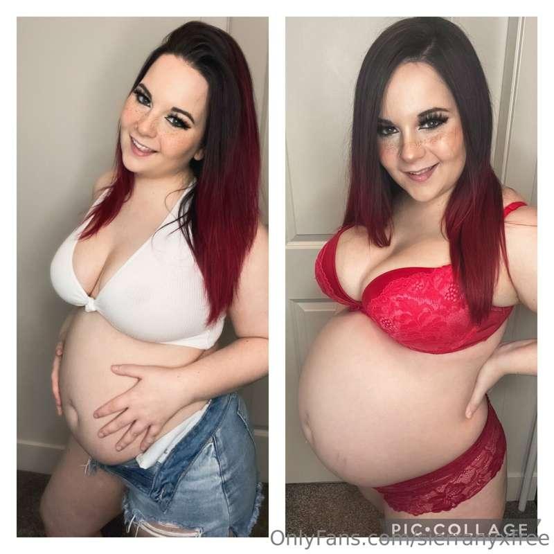 4 months to 9 months pregnant😳