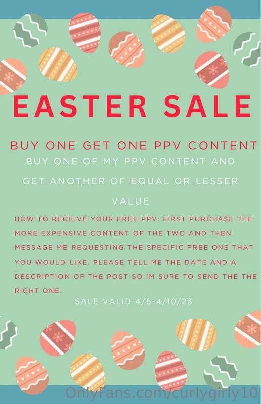 Message me if you have any questions. Happy Easter. Love you..