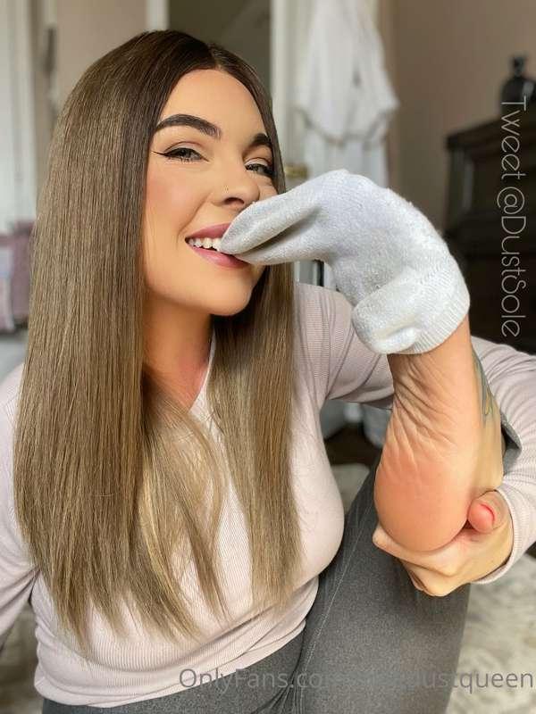 This sock is coming right off my foot and in to your mouth…h..