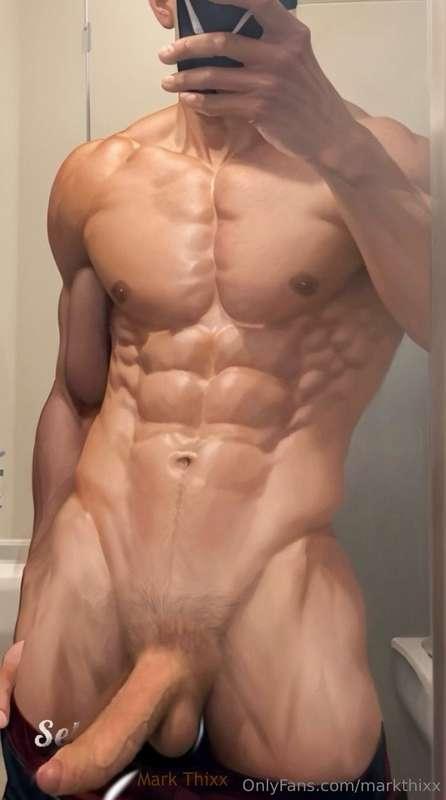 Enhanced my body a little bit with AI

The Dick is real. 😂😂