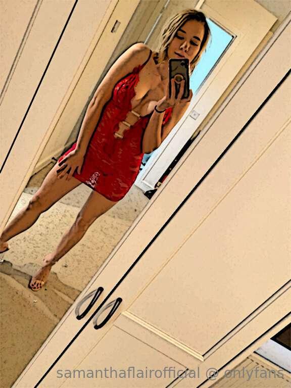 Red dress & lingerie