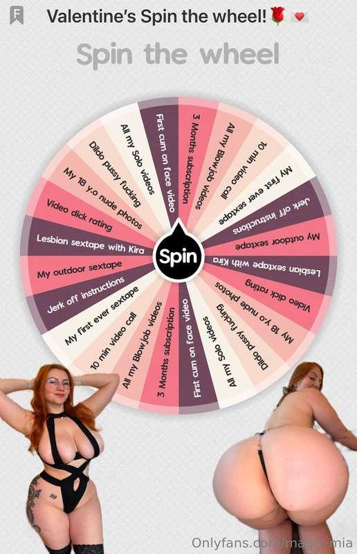 🌹SPIN THE WHEEL🌹1 SPIN= 15$ 🎁Tip 15$ to spin the wheel! Priz..