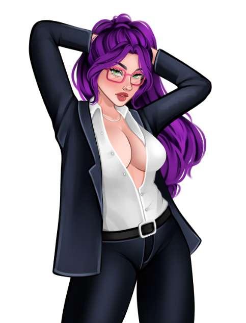 Businesswoman Blue by @renvirs