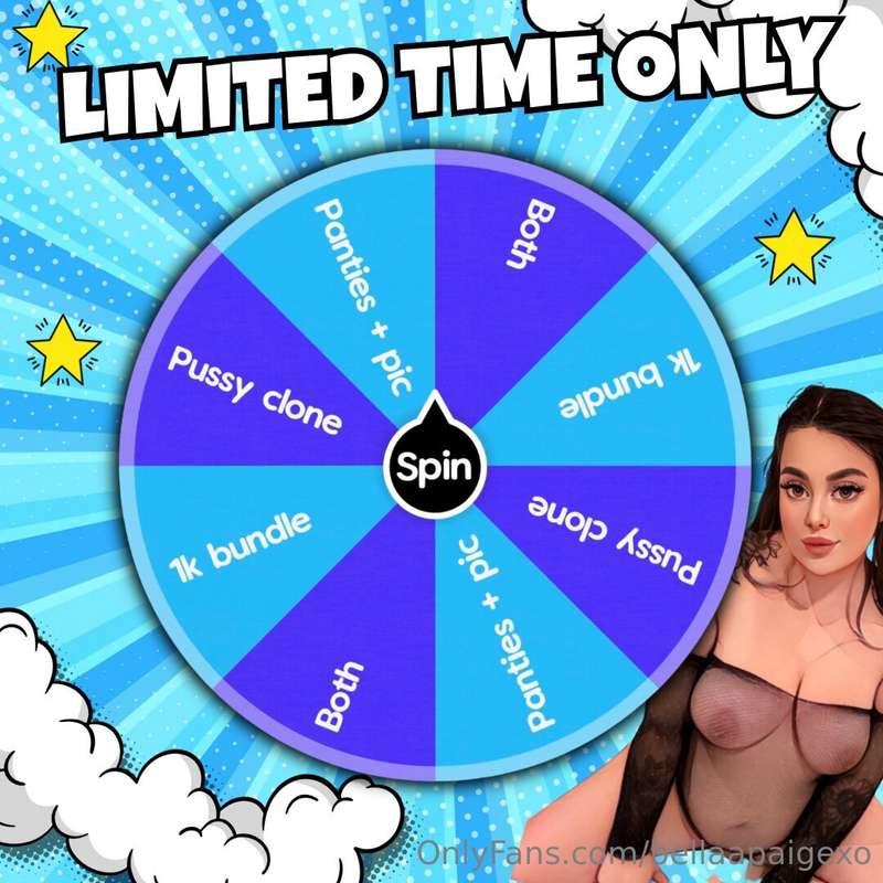 💙 LIMITED TIME WHEEL 🩵Shipping free delivery for this wheel ..