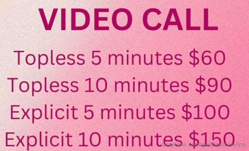 VidChat pricing! 💋