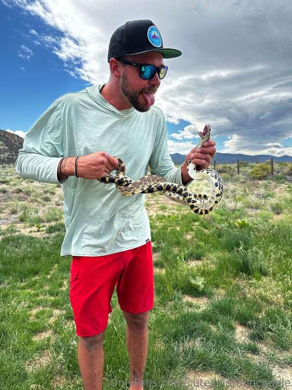 Everest wouldn’t be who he is if he didn’t grab a bull snake..