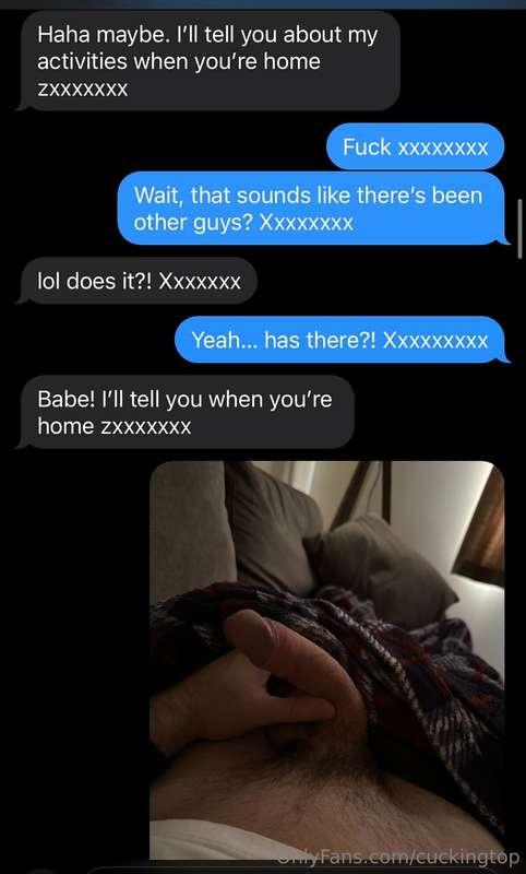 Cuck has been away for the weekend visiting a friend, I chea..