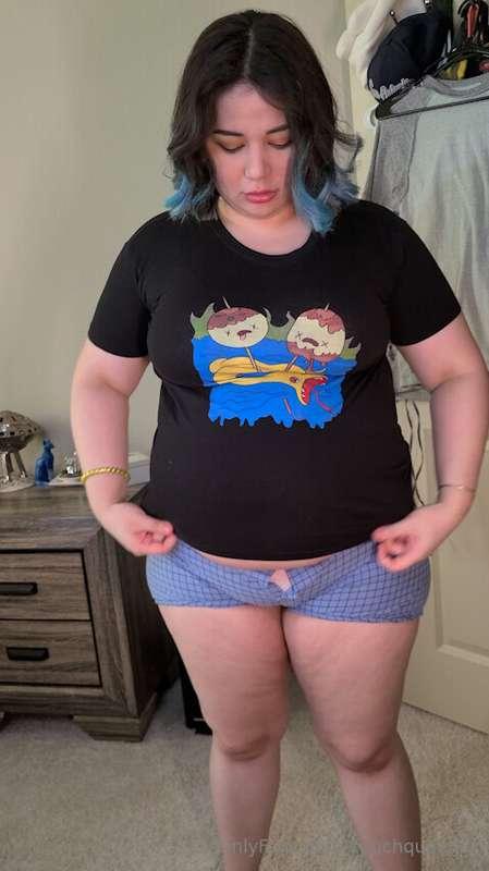 Somehow, this outfit is too small for him but it fits me jus..