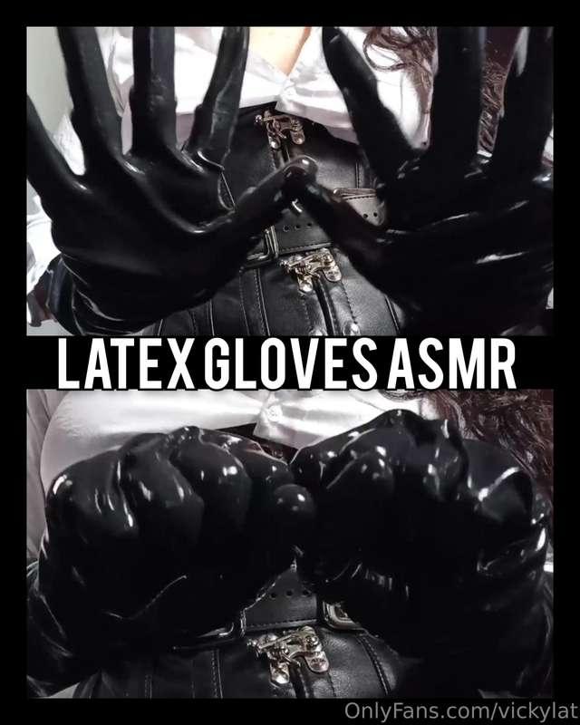 ✨🖤 𝙇𝘼𝙏𝙀𝙓 𝙂𝙇𝙊𝙑𝙀𝙎 𝘼𝙎𝙈𝙍 ✨🖤Latex fetish is an attraction to the ..