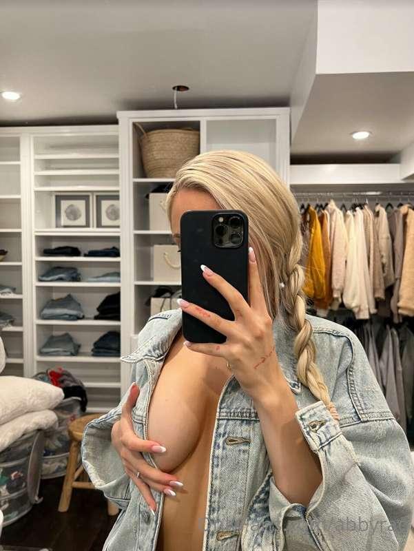 Let me open up this jacket and show you my pretty titties, t..