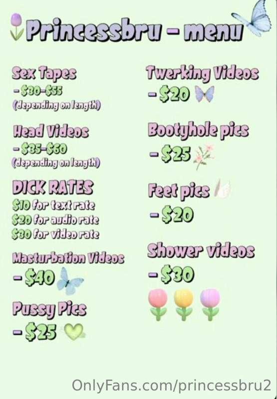 Menu for anyone who wants to pay thru other payment methods ..