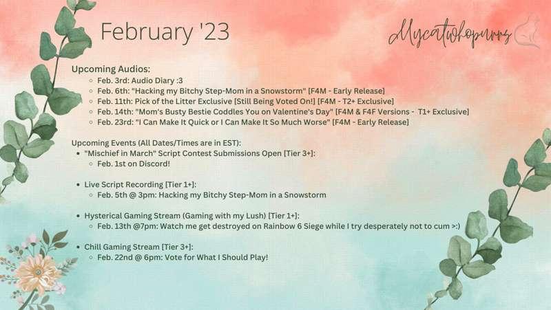 What's Happening in February 😻
