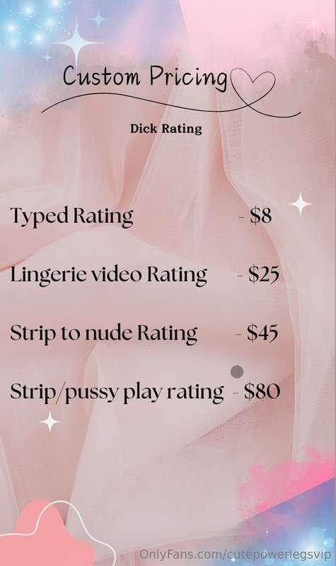 🎀 ***Custom menus*** 🎀  For anyone wondering, here are my cu..