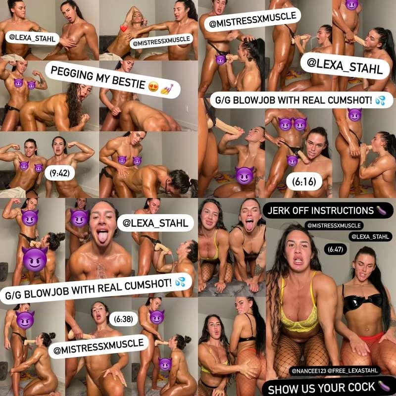 ***ULTIMATE JOI, PEGGING, BJ & FLEXING  LEXA & NANCEE BUNDLE..