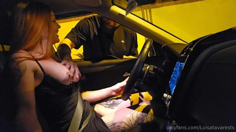 I was driving around and, wow, there was a really hot guy on..