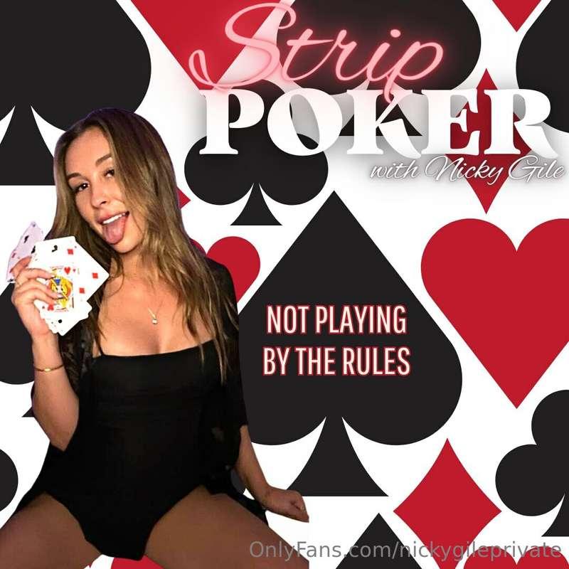 🔞strip poker with 🆖 so you know it’s *all” coming off 🔞

tip..
