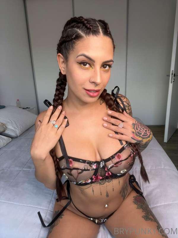 braids and transparent lingerie is a very sexy combination! ..
