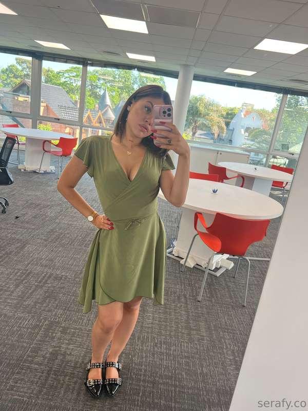 I really like to wear a dress that is somewhat elegant and c..