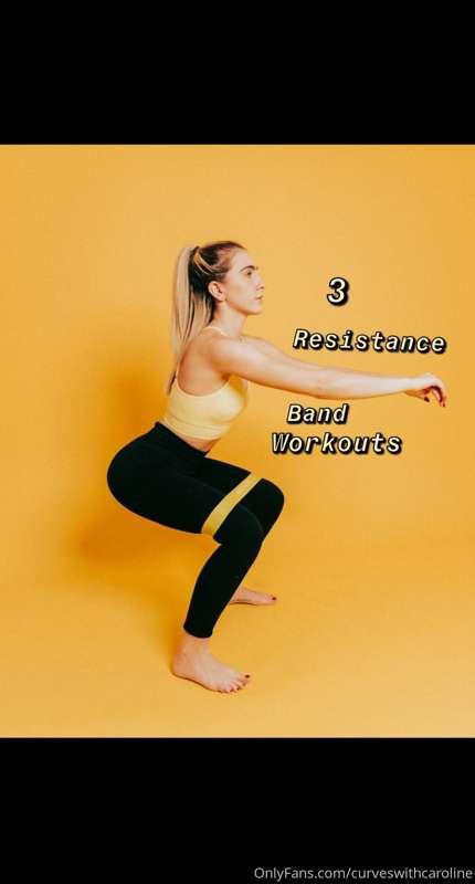 3 Go To Resistance Band Workouts ✨☀️🌻

✨1. Lateral Walk: Loo..