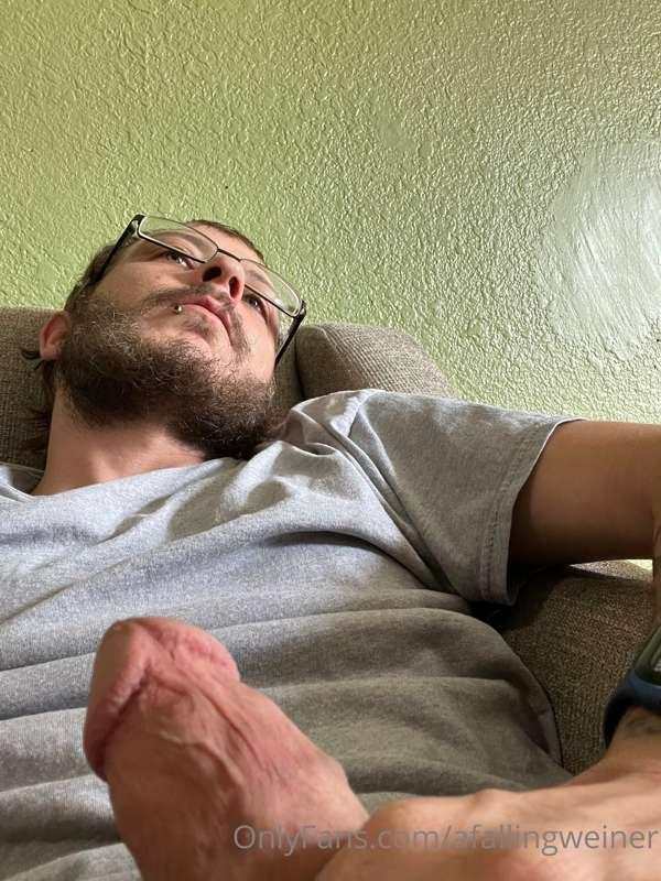 Just hanging out (😏) watching tv bored