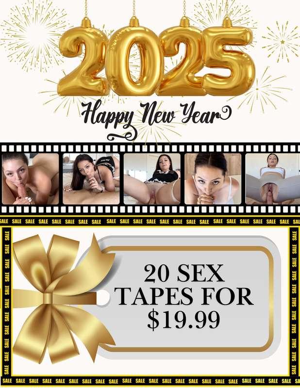 HAPPY NEW YEAR!!! 🖤🥳🍾🥂Donate $19.99 for 20 bg sex tapes! 🖤