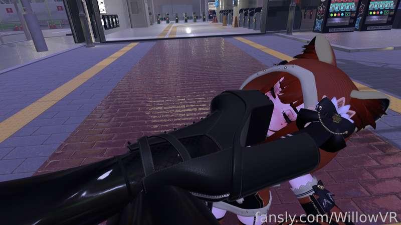 Had a good little experience with @Fushichou ~🥰
Had me do something a little different and made me worship their boots 😳
Do you think it’s nice? I know I prefer the nice soles inside~
#fyp #vr #erp #feet #boots #footfetish #goth #hentai #anime #lewdtuber