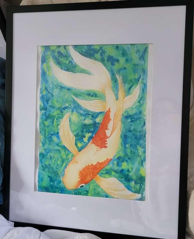 What I was up to today:
Framed more of my art and fell in lo..