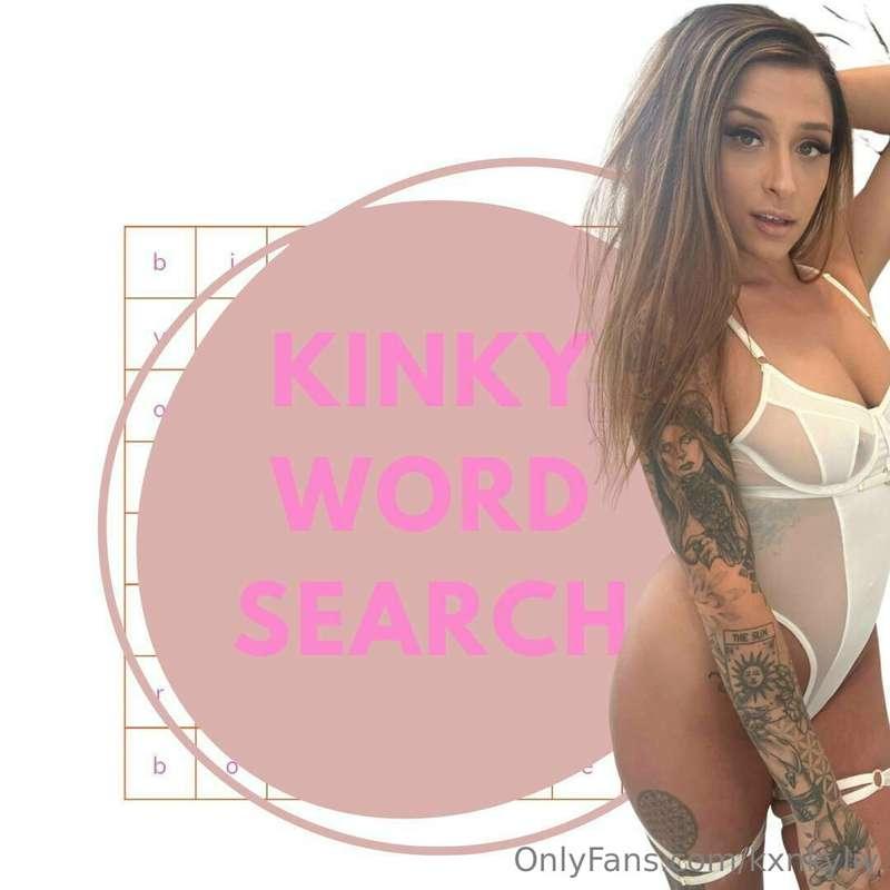 KINKY WORD SEARCH 🔍 Find the hidden words for my fetishes. T..