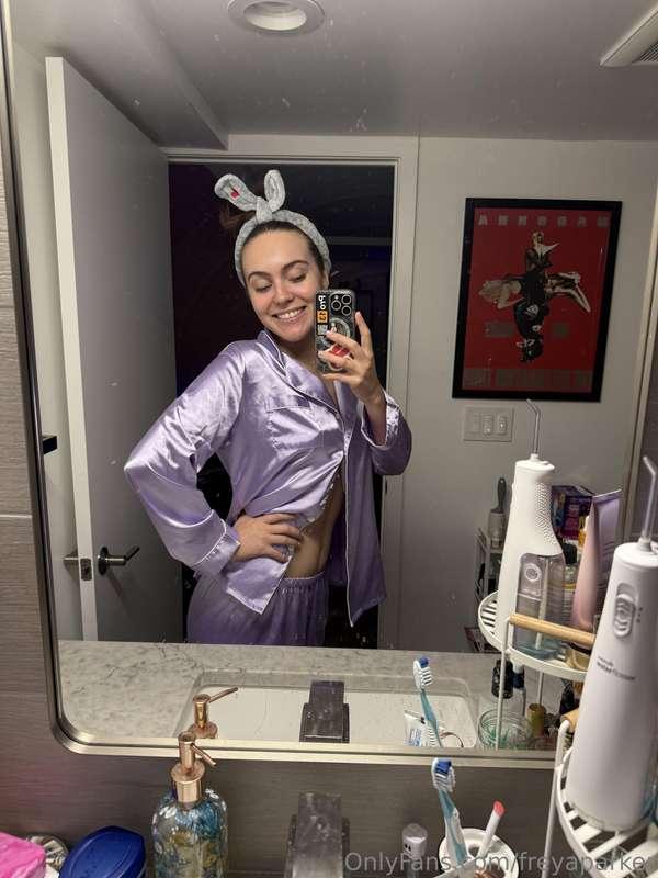 I hope you're getting comfy in your silky PJs! Thank you to ..