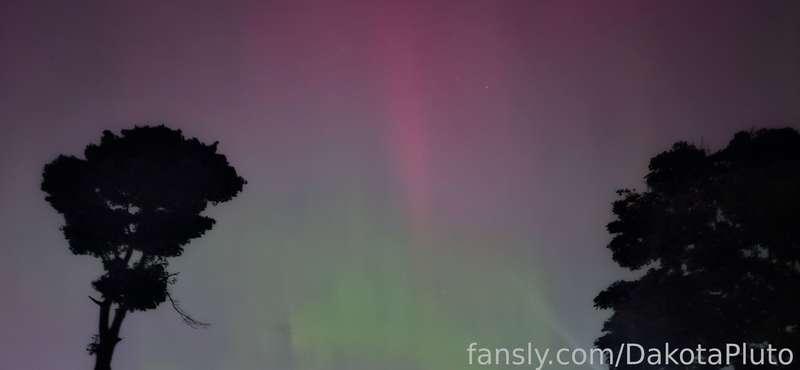 My camera is pretty bad, but this is what I got from the Aurora tonight!