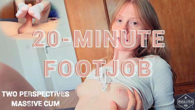 Super Sloppy Footjob in Cute Socks (20 minutes)Ohh god how l..