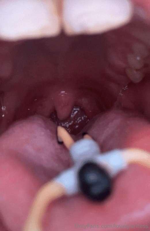 Straight to the back of my throat, love bug… no escape now. ..