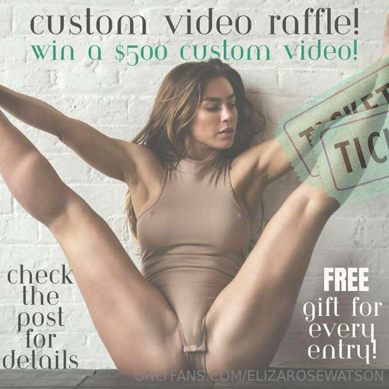 **CUSTOM VIDEO ALERT** 

It's raffle time! Win the *ONLY* cu..