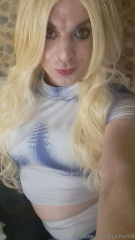 Got a new blonde wig just for a bit of fun here and there as..