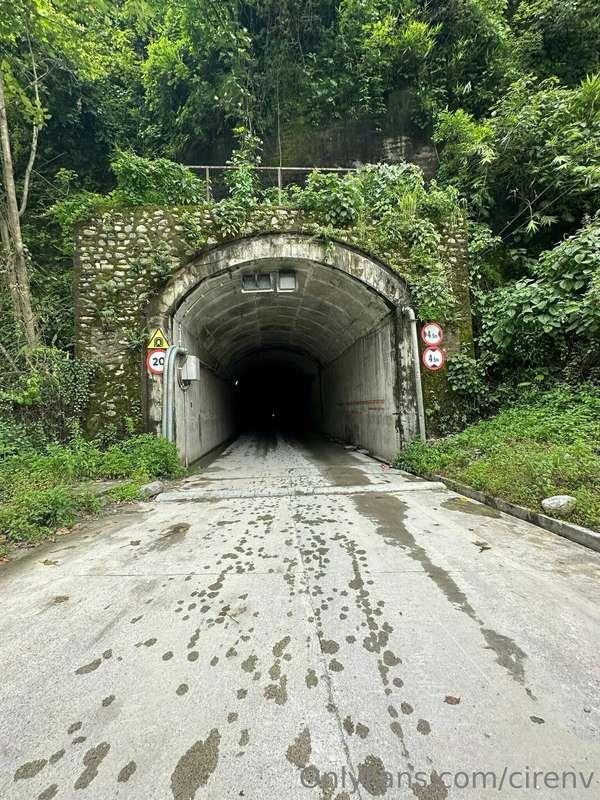 That’s one big, dark tunnel. Would you go in? 🤔
