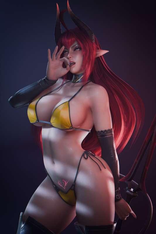 Daemon Girl Pinup 