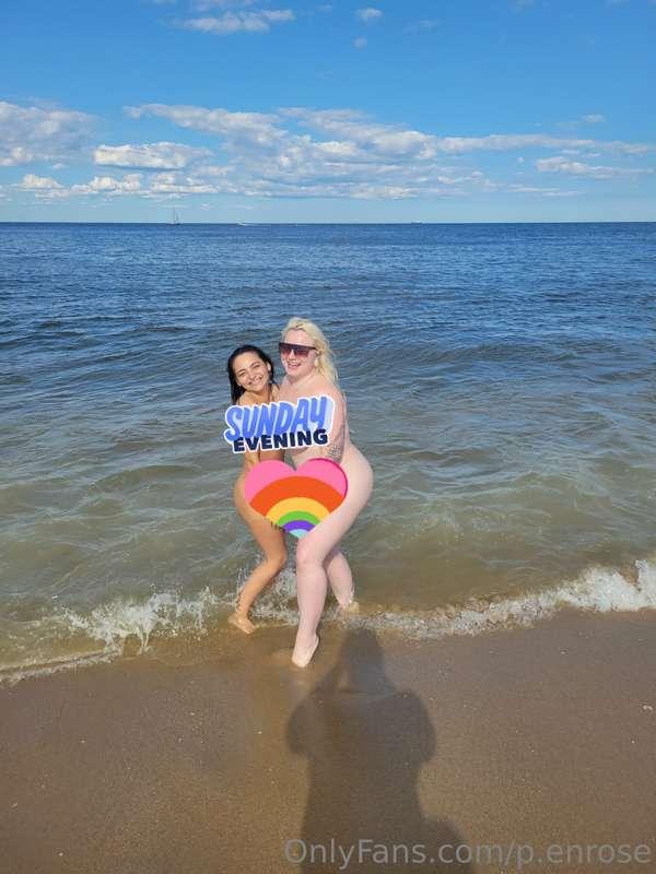 Beach day at Gunnison (nude beach) with my life long best fr..