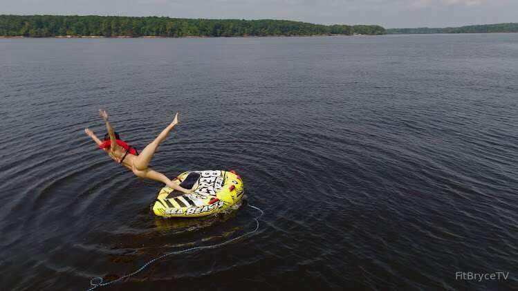 Trust fall into the lake?😅